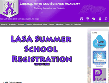 Tablet Screenshot of lasahighschool.com